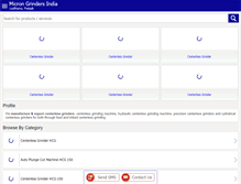 Tablet Screenshot of microngrinders.com